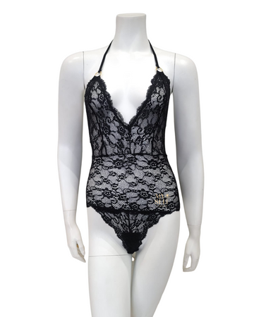 Mapale 8686 Black Lace Bodysuit myselflingerie.com